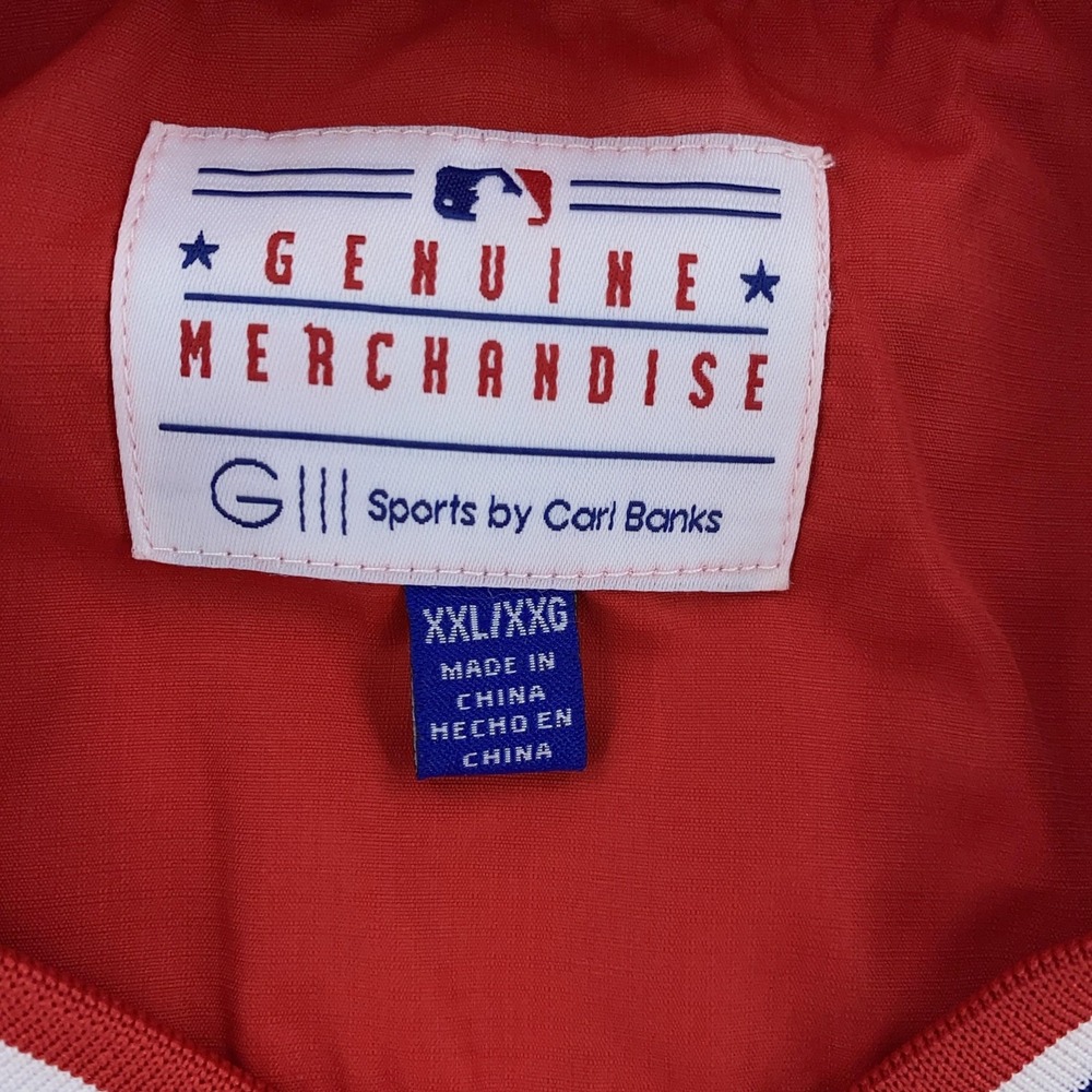 Philadelphia Phillies Pullover‎ Windbreaker Jacket Mens 2XL MLB Baseball New - Picture 11 of 11